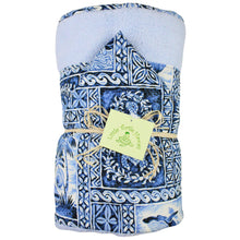 Load image into Gallery viewer, Made to Order, Coordinating Hawaiian Baby Gifts: Ocean Blue Tapa