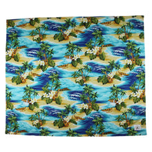 Load image into Gallery viewer, 3-Piece Gift Set: Bib + Burp Cloth + Baby Blanket: Ocean Mele Aqua