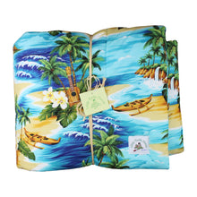 Load image into Gallery viewer, Hawaiian Print Baby Comforter: Ocean Mele Aqua