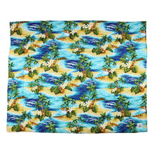 Load image into Gallery viewer, Hawaiian Print Baby Comforter: Ocean Mele Aqua