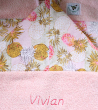 Load image into Gallery viewer, Personalized, Made to Order, Coordinating Hawaiian Baby Gifts: Melia Plumeria Pink