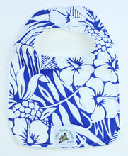 Load image into Gallery viewer, Hawaiian Baby Bib: Pineapple Patch Blue