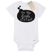 Load image into Gallery viewer, Little Sister Onesie: White
