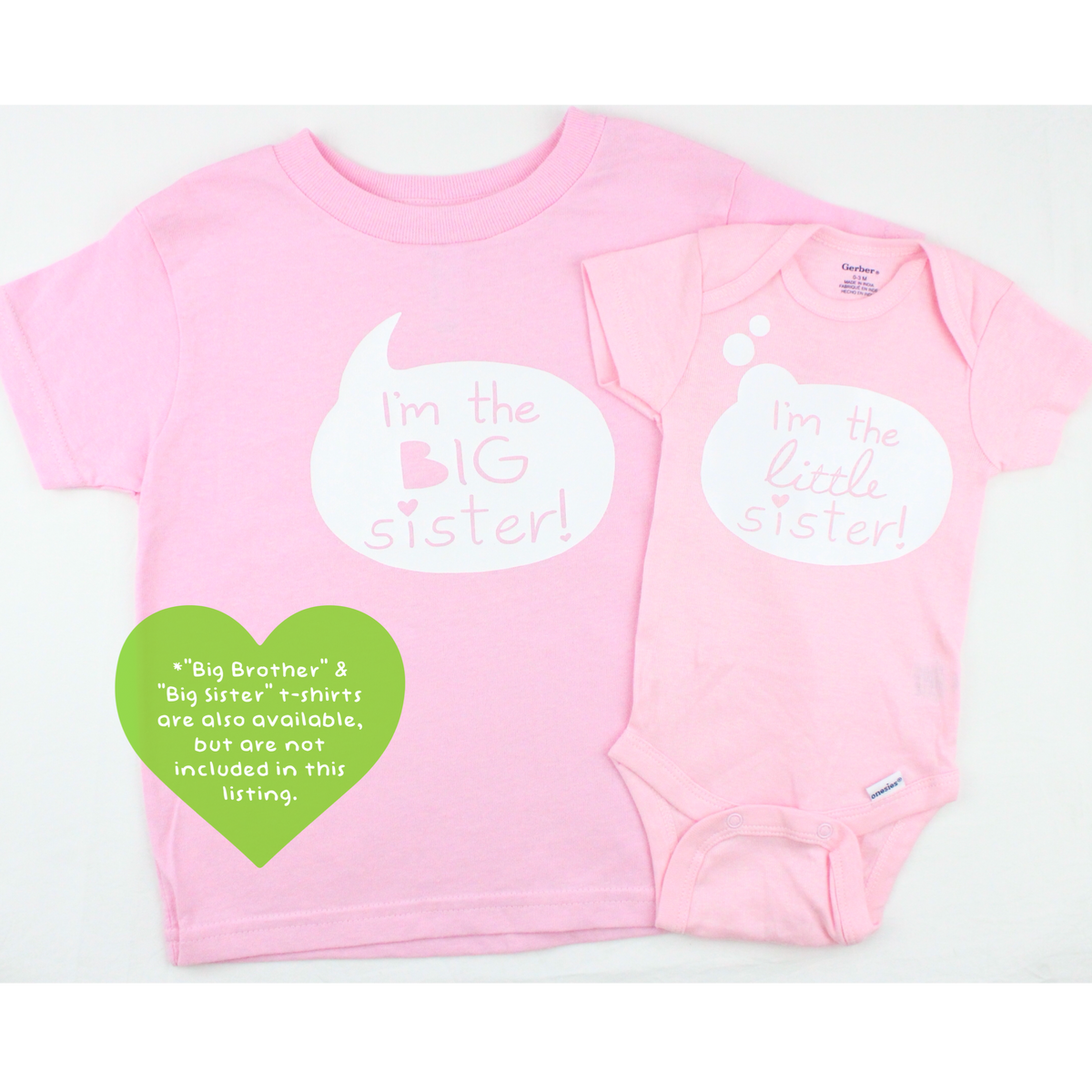 Big sister little hot sale sister onesies