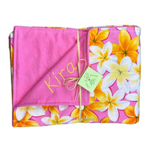 Load image into Gallery viewer, Personalized, Made to Order, Coordinating Hawaiian Baby Gifts: Lei Aloha Pink and Yellow