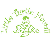 Load image into Gallery viewer, Hawaiian Baby Hooded Bath Towel: Little Turtle Aqua