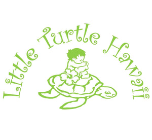 Hawaiian Baby Hooded Bath Towel: Little Turtle Aqua