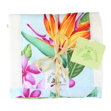 Load image into Gallery viewer, 3-Piece Gift Set: Bib + Burp Cloth + Baby Blanket: Ka Ua Aloha Sky