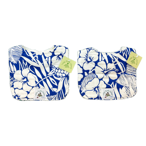 2-Piece Gift Set: Bibs: Kanu Blue and White