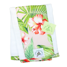 Load image into Gallery viewer, 2-Piece Gift Set: Bib + Burp Cloth: Kalea Pink