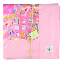 Load image into Gallery viewer, Hawaiian Baby &amp; Toddler Patchwork Blanket: Ekahi Pineapple Patch Pink
