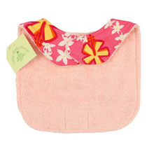 Load image into Gallery viewer, Hawaiian Baby Bib: Lei Aloha Pink