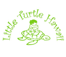 Load image into Gallery viewer, Hawaiian Print Baby Comforter: Little Turtle Aqua