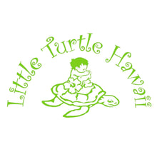 Load image into Gallery viewer, 2-Piece Gift Set: Bib + Burp Cloth Little Turtle Aqua