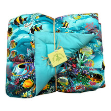 Load image into Gallery viewer, Made to Order, Coordinating Hawaiian Baby Gifts: Ocean Dreams Turquoise