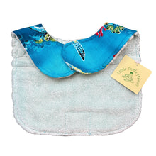 Load image into Gallery viewer, 3-Piece Gift Set: Bib + Burp Cloth + Hooded Towel: Honu Dreams Turquoise