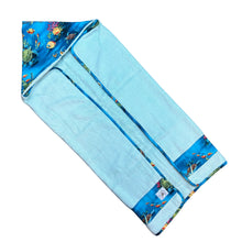 Load image into Gallery viewer, 3-Piece Gift Set: Bib + Burp Cloth + Hooded Towel: Honu Dreams Turquoise