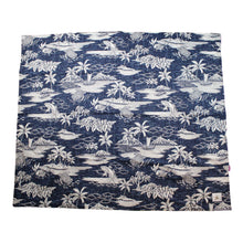 Load image into Gallery viewer, Hawaiian Baby Blanket: Ikaika Dark Blue