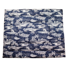 Load image into Gallery viewer, Hawaiian Print Baby Comforter: Ikaika Dark Blue