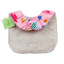 Load image into Gallery viewer, 2-Piece Gift Set: Baby Blanket + Bib: Water Babies Pink