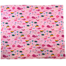 Load image into Gallery viewer, 2-Piece Gift Set: Baby Blanket + Bib: Water Babies Pink