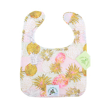 Load image into Gallery viewer, 2-Piece Gift Set: Bib + Burp Cloth: Pineapple Pink