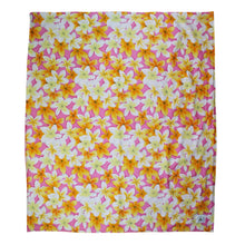 Load image into Gallery viewer, 4-Piece Gift Set: Bib + Burp Cloth + Baby Blanket + Hooded Towel: Lei Aloha Pink and Yellow