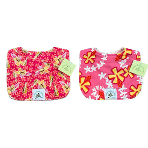 2-Piece Gift Set: Bibs: Little Aloha Pink