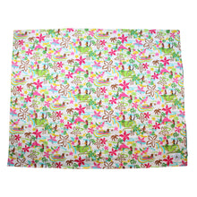 Load image into Gallery viewer, 3-Piece Gift Set: Bib + Burp Cloth + Baby Blanket: Hula Honeys Cream
