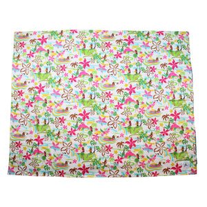 3-Piece Gift Set: Bib + Burp Cloth + Baby Blanket: Hula Honeys Cream
