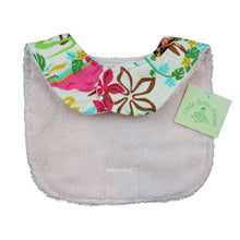 Load image into Gallery viewer, 2-Piece Gift Set: Bib + Burp Cloth: Hula Honey&#39;s Cream
