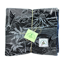 Load image into Gallery viewer, Hawaiian Baby Blanket: Kawika Black and Slate
