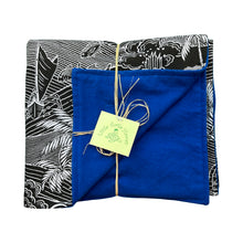 Load image into Gallery viewer, 2-Piece Gift Set: Bib + Baby Blanket: Kawika Black and Slate