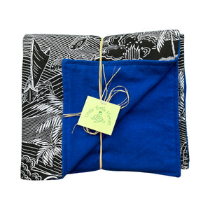 Hawaiian Baby Blanket: Kawika Black and Slate