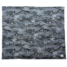 Load image into Gallery viewer, 2-Piece Gift Set: Bib + Baby Blanket: Kawika Black and Slate