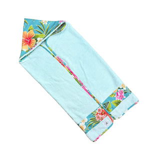 Hawaiian Baby Hooded Bath Towel: Kauwela Teal