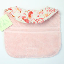 Load image into Gallery viewer, 2-Piece Gift Set: Bib + Burp Cloth: Seashore Pink