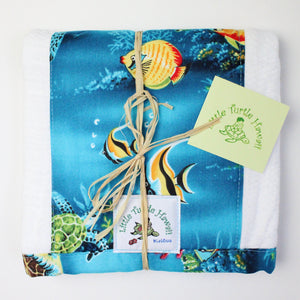 Made to Order, Coordinating Hawaiian Baby Gifts: Honu Dreams Turquoise