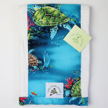 Load image into Gallery viewer, Hawaiian Baby Burp Cloth: Honu Dreams Turquoise