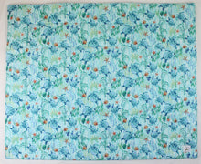Load image into Gallery viewer, Hawaiian Print Baby Comforter: Little Turtle Aqua