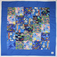 Load image into Gallery viewer, Hawaiian Baby and Toddler Patchwork Blanket: Ekahi Blue Pipeline Patchwork