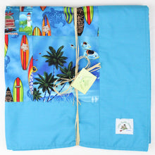 Load image into Gallery viewer, Hawaiian Baby and Toddler Patchwork Blanket: Ekahi Turquoise Haleiwa Patchwork