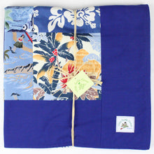 Load image into Gallery viewer, Hawaiian Baby and Toddler Patchwork Blanket: Ekahi Blue Pineapple Patch Patchwork