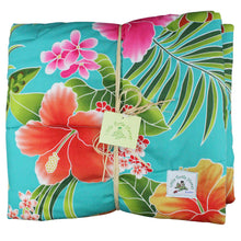 Load image into Gallery viewer, Hawaiian Print Baby Comforter: Kauwela Teal