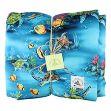 Load image into Gallery viewer, Hawaiian Print Baby Comforter: Honu Dreams Turquoise