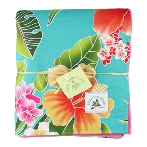 Hawaiian Baby Blanket: Kauwela Teal