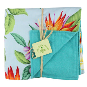 3-Piece Gift Set: Bib + Burp Cloth + Baby Blanket: Ka Ua Aloha Sky