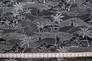 Personalized, Made to Order, Coordinating Hawaiian Baby Gifts: Kawika Black and Slate