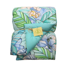 Load image into Gallery viewer, Hawaiian Print Baby Comforter: Kamalani Aqua