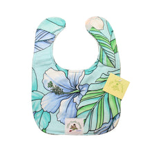 Load image into Gallery viewer, 2-Piece Gift Set: Bib + Burp Cloth: Kamalani Aqua